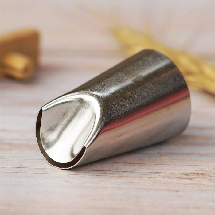 ▪402#▪半月形裱花嘴(中號)/奶油裱花嘴/304不銹鋼內外無縫拋光裱花嘴-細節圖3