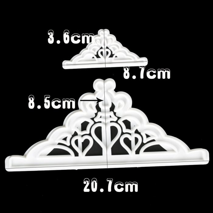 ▪大+小兩件套▪立體皇冠造型翻糖模具/皇冠工具/翻糖蛋糕切模-細節圖4