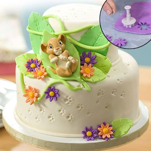 ▪4件組▪雛菊八瓣花彈簧壓模/花朵翻糖模具/糖花工具-細節圖3