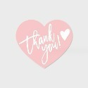 ◎10張/包◎心形粉色英文感謝卡/銅版紙卡片/thank you禮品包裝卡-規格圖4