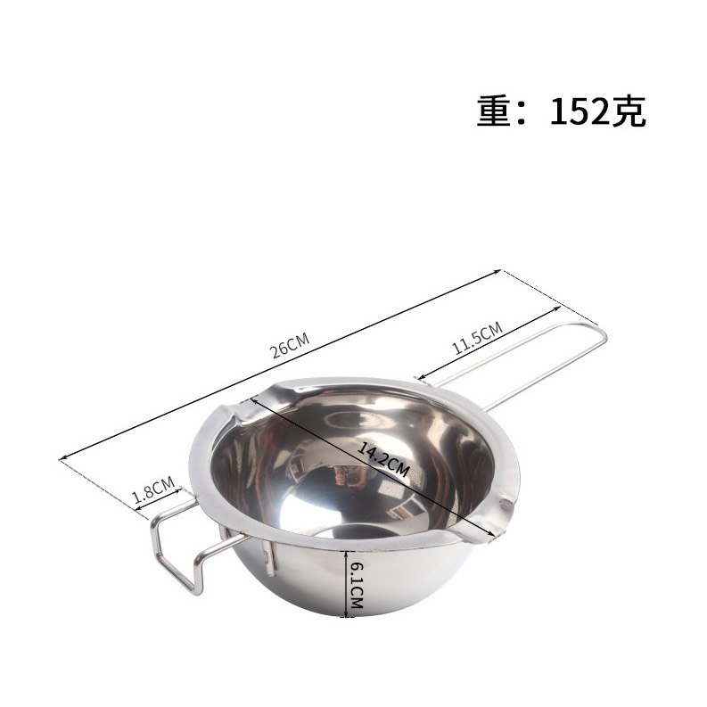 不銹鋼材質巧克力奶油融化碗/加熱鍋/化蠟鍋/香氛蠟燭製作工具/隔水加熱鍋/巧克力融化鍋-細節圖6