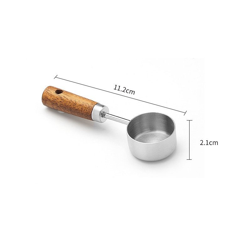 ◎15ml◎美國亞馬遜熱銷304不銹鋼咖啡勺/胡桃木咖啡粉勺/烘焙量匙/奶粉勺/定量勺-細節圖8