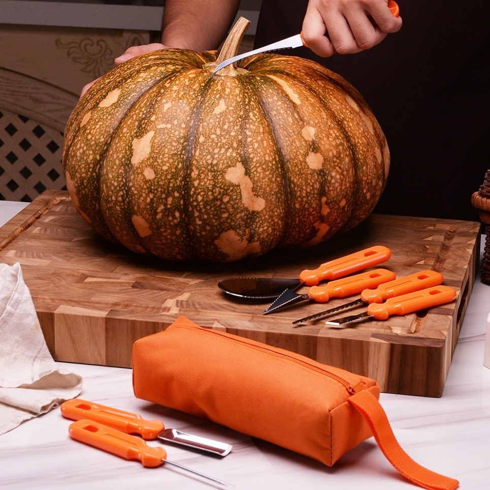 ◎7件組◎萬聖節南瓜雕刻工具(贈收納袋)/Halloween Pumpkin Carving Tool/南瓜刀-細節圖2