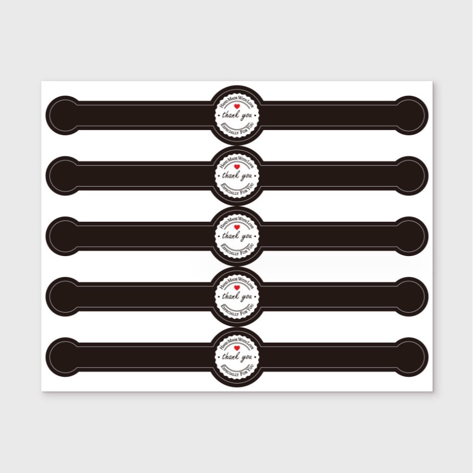 ◎3張=15枚◎thank you手錶型封口貼紙/禮盒包裝貼/布丁杯餅乾袋貼紙/烘焙包裝盒封口裝飾貼紙-細節圖5