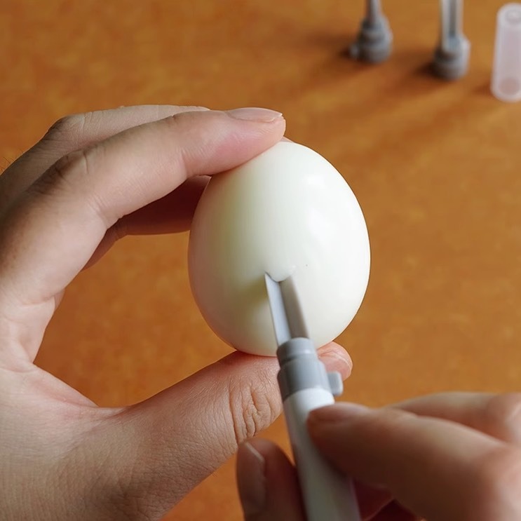 ◎出口日本塑膠材質三角3頭刻刀/蛋水果雕刻工具/便當小工具/雕刻切刀-細節圖3