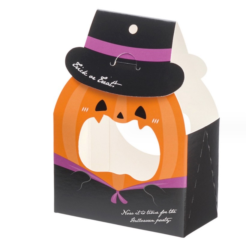 ◎5入◎創意可愛萬聖節南瓜貓咪派對包裝紙盒/糖果包裝餅乾盒/鳳梨酥雪Q餅泡芙包裝禮物盒-細節圖4