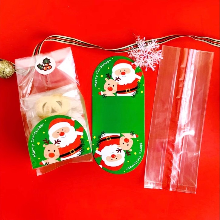◎20套入◎聖誕節彩色底托糖果包裝套裝(附透明opp袋)/麋鹿薑聖誕老公公卡通餅乾零食盒/兒童伴手禮包裝袋-細節圖3