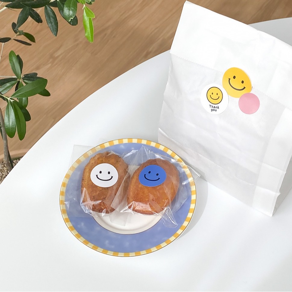 ◎3張=18枚◎莫蘭迪ins風圓形封口貼紙/烘焙禮盒包裝貼/餅乾袋貼紙/多功能標記手帳貼紙/烘焙裝飾貼紙-細節圖3