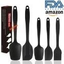 ✭美國亞馬遜熱銷✭五件套食品級矽膠不銹鋼奶油刮刀抹刀鏟刀/麵糊攪拌刀-規格圖9