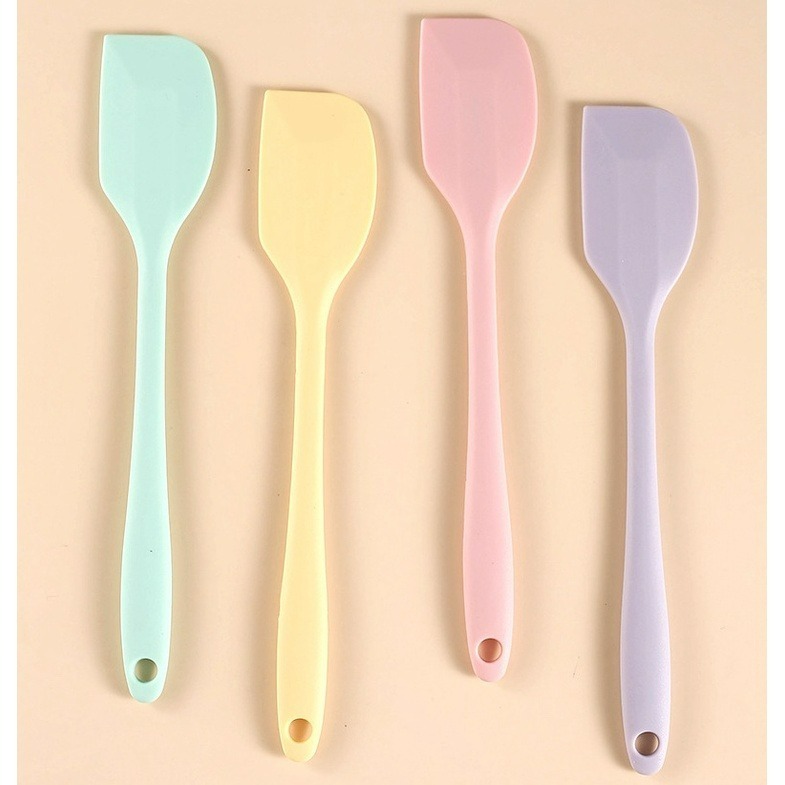 ◎小/中/大號◎ 一體成型食品級矽膠奶油巧克力攪拌刮刀(顏色隨機)/耐高溫矽膠刮板奶油蛋糕抹刀烘焙鏟刀-細節圖7