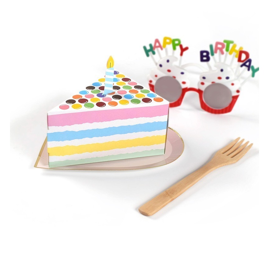 ◎3只入◎生日派對創意造型三角西瓜盒/食品級白卡禮品包裝/可愛喜糖彩色禮物盒-細節圖6