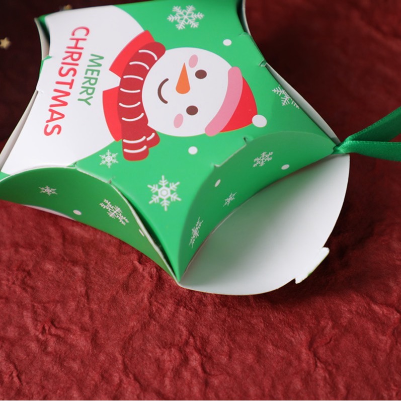 ◎混裝8只入◎平安夜創意聖誕糖果包裝盒(附緞帶)/食品級白卡異型禮品包裝/可愛星星喜糖彩色禮物盒/聖誕樹掛飾-細節圖6
