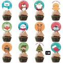 ◎12支入◎聖誕節蛋糕DIY裝飾插件插旗/馬芬杯裝飾/杯子蛋糕裝飾卡片插牌/聖誕蛋糕甜品裝飾裝飾插牌-規格圖9
