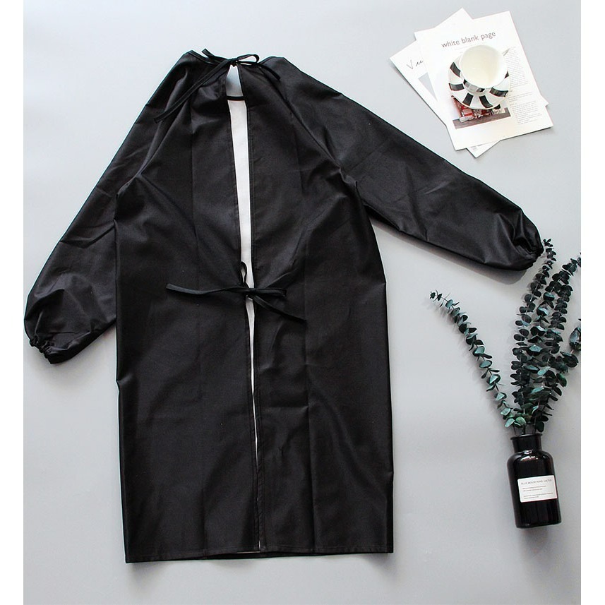 原創北歐親子長袖防水防油畫畫罩衣/成人兒童長袖圍裙/畫衣/廚房工作服/店服/麵包店烘培圍裙-細節圖8