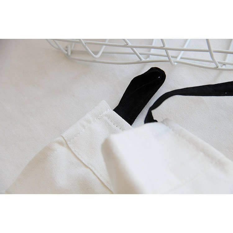 原創cooking日式棉麻圍裙/畫衣/廚房工作服/店服/麵包店烘培全棉圍裙-細節圖7