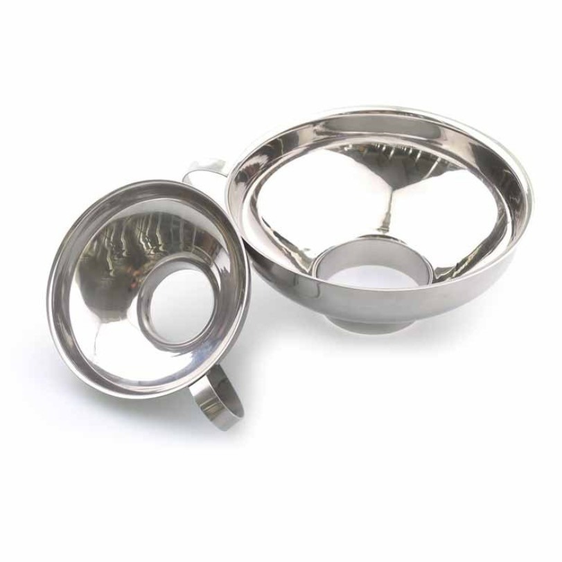 ◎小/大號◎不銹鋼寬口漏斗/沙拉醬大口徑漏斗/加厚果醬漏斗/家用多功能油漏/酒漏-細節圖3