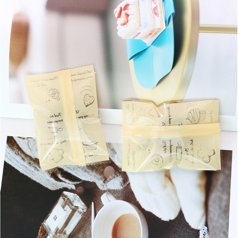 ◎5.5*8.5/7*10cm◎可愛烘焙時光機封袋/太妃糖雪花酥餅乾袋/節日牛軋糖點心袋/巧克力糖果包裝袋-細節圖4