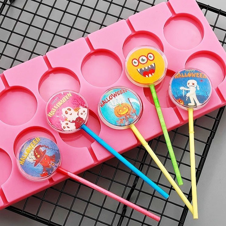 卡通萬聖節水晶棒棒糖用可食用糯米紙/威化紙/冷盤烘焙裝飾/蛋糕甜點冷盤裝飾-細節圖5