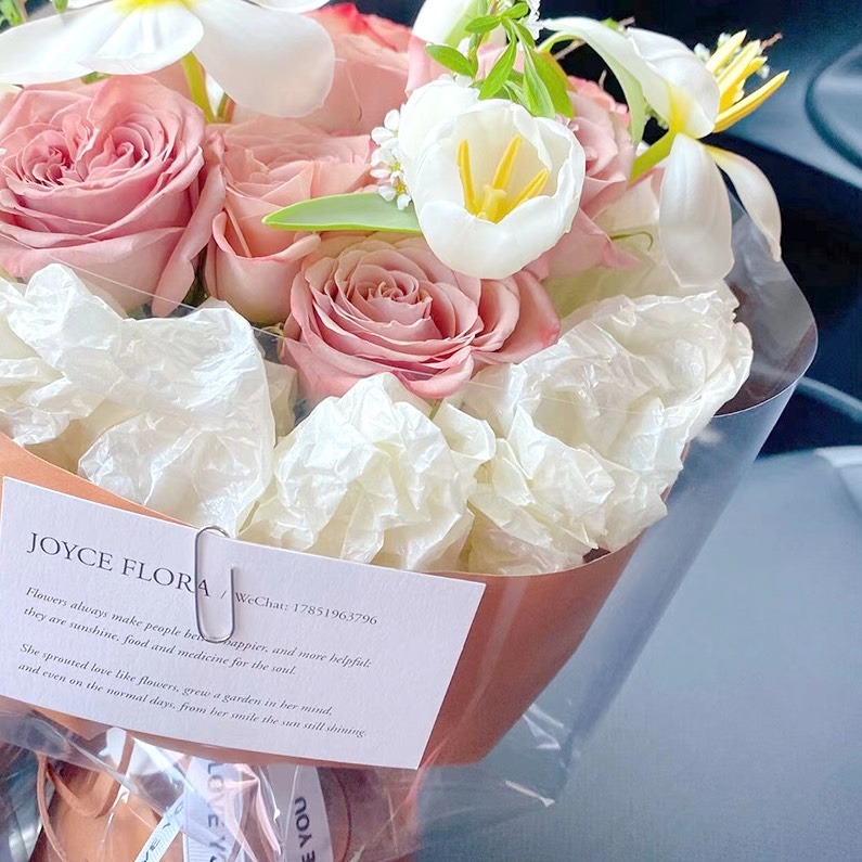 ◎50*75cm◎ins風簡約珠光雪梨紙/擺拍飾品道具紙/薄薄皺皺的色紙/拍攝背景道具/內襯褶皺紙/防水花束包裝紙-細節圖4