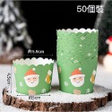 ◎50只入◎聖誕節粉彩卡通紙杯/聖誕老人雪人蛋糕紙杯/機制高溫瑪芬紙杯/節日杯子蛋糕紙杯/聖誕企鵝耐高溫淋膜蛋糕紙托-規格圖5