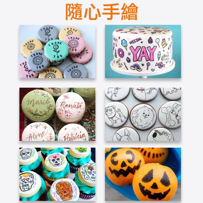 ◎10色可選◎雙頭可食用烘焙蛋糕繪畫勾邊色素筆/餅乾DIY手繪馬卡龍寫字色素筆-細節圖4