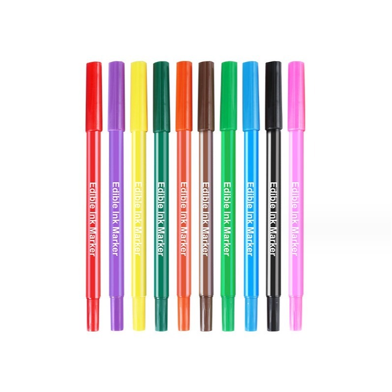 ◎10色可選◎雙頭可食用烘焙蛋糕繪畫勾邊色素筆/餅乾DIY手繪馬卡龍寫字色素筆-細節圖7