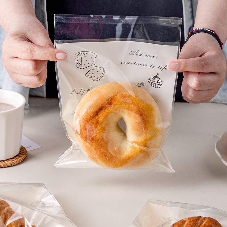 ▪小/大號▪切片吐司貝果三明治OPP自黏餅乾袋(約50只混裝)/點心糖果包裝袋/創意烘焙包裝自黏袋/禮品袋-細節圖5