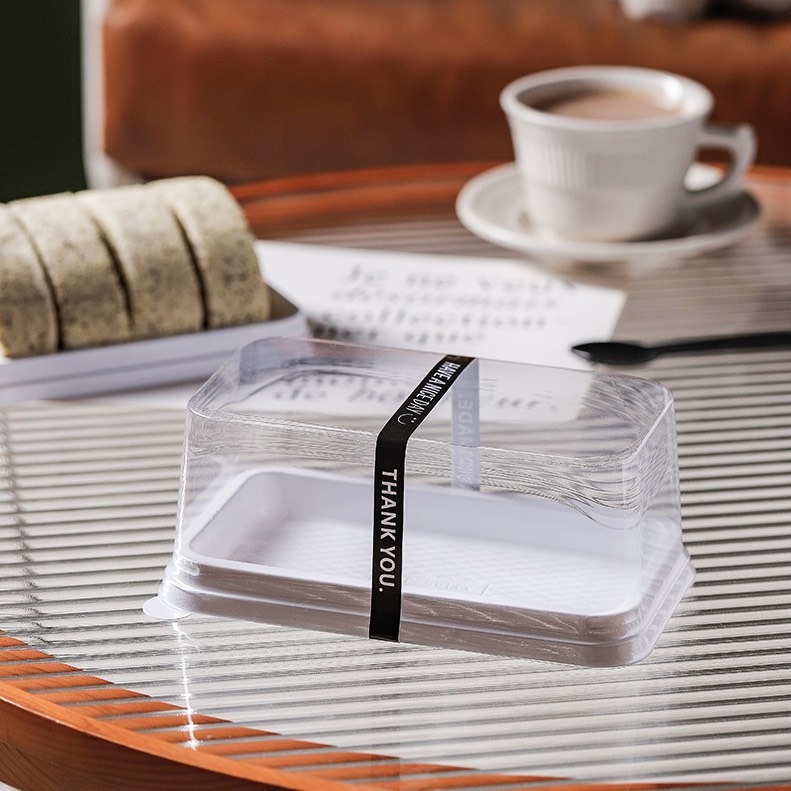 ◎5入◎哈尼瑞士捲毛巾捲切塊慕斯蛋糕加厚透明吸塑打包盒/烘焙蛋糕捲包裝盒/千層蛋糕甜品野餐打包盒子-細節圖5