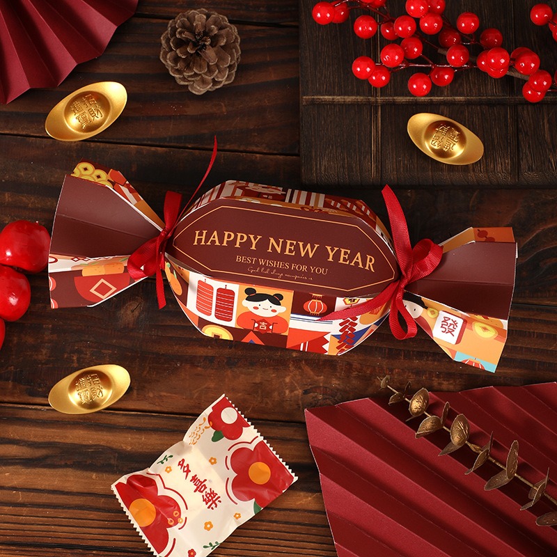 ◎2入◎創意糖果造型禮品盒/新年禮盒/糖果包裝紙盒/禮品紙盒/雪Q餅牛軋糖包裝禮物盒-細節圖3