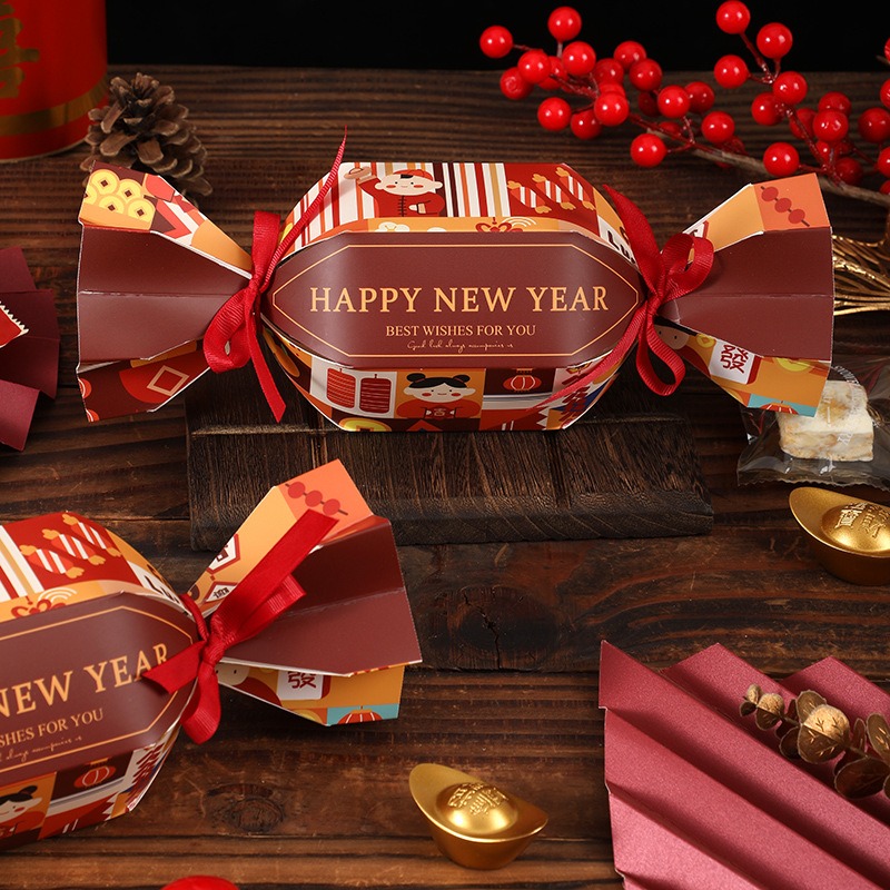 ◎2入◎創意糖果造型禮品盒/新年禮盒/糖果包裝紙盒/禮品紙盒/雪Q餅牛軋糖包裝禮物盒-細節圖4