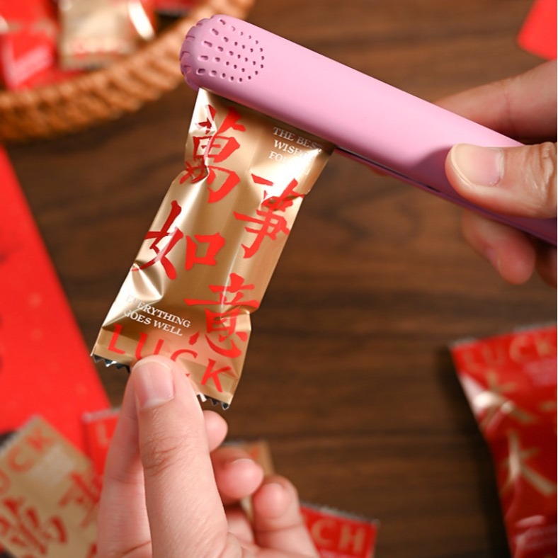 ▪4x9cm▪大吉大利鋁箔牛軋糖包裝袋(約100只裝)/奶糖糖果太妃糖烘焙機封袋/新年鋁膜糖果袋-細節圖5