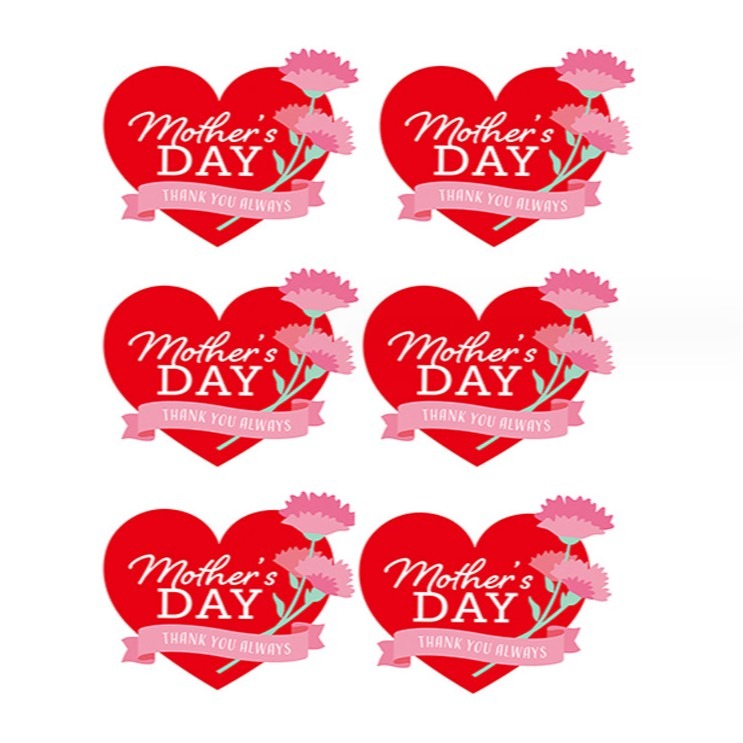 ◎3張=18枚◎感恩MOTHER＇S DAY母親節封口貼/康乃馨ins禮物可愛鮮花貼紙/禮盒包裝貼/餅乾袋貼紙-細節圖4