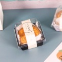◎10入◎日式蜜燒切塊小方蛋糕透明吸塑打包盒/烘焙蛋糕捲包裝盒/千層蛋糕甜品野餐打包盒子-規格圖9