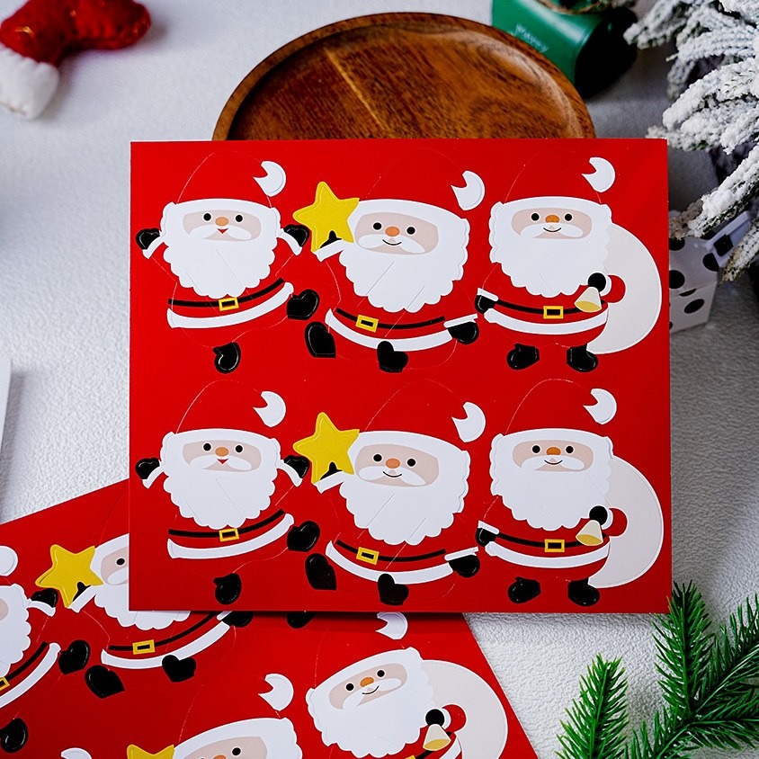◎3張=18枚◎聖誕節糖果卡紙/聖誕老人棒棒糖創意紙卡/DIY拉旗吊牌/喜糖紙卡/新年棒棒糖裝飾糖果紙卡-細節圖3