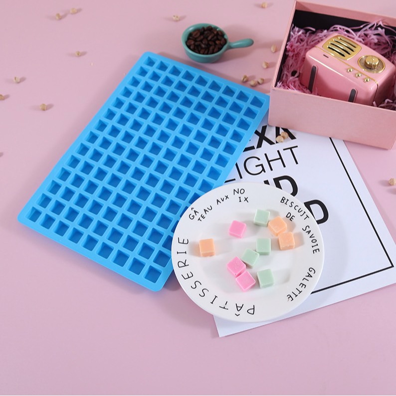 ▪126孔▪小方塊矽膠模/正方形軟糖巧克力模具/DIY手工皂模/食品級烘焙DIY製冰模具-細節圖2