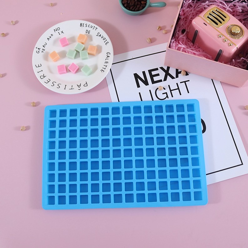 ▪126孔▪小方塊矽膠模/正方形軟糖巧克力模具/DIY手工皂模/食品級烘焙DIY製冰模具-細節圖3