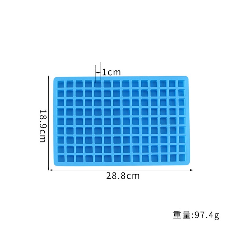 ▪126孔▪小方塊矽膠模/正方形軟糖巧克力模具/DIY手工皂模/食品級烘焙DIY製冰模具-細節圖4
