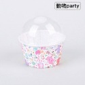 ◎50只入◎小號/大號含蓋趣味小清新系列耐高溫帶蓋捲口杯/馬芬烘焙紙杯/機制高溫瑪芬紙杯/戚風杯子蛋糕紙杯/蛋糕紙托-規格圖7