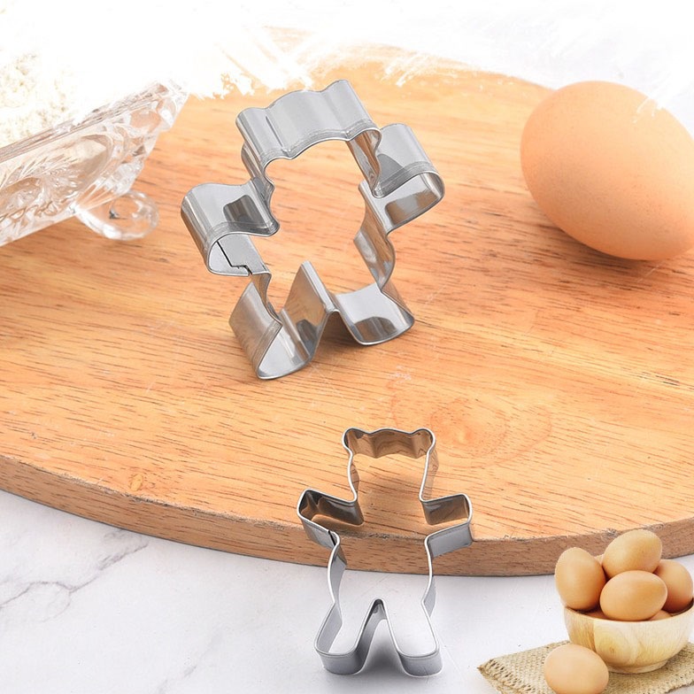 ▪2件套▪小熊不銹鋼果醬餅乾切模/花邊水果切模/翻糖模/烘焙模具/英式糖花DIY灌漿餅乾模/饅頭黏土模-細節圖3