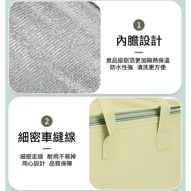 ▪6/8/10吋▪蛋糕甜點拉鍊式保溫袋/外帶禮品袋/三層保溫鋁箔冷藏袋/拉鍊式保冰袋保冷袋/外送專用手提冷藏袋-細節圖5