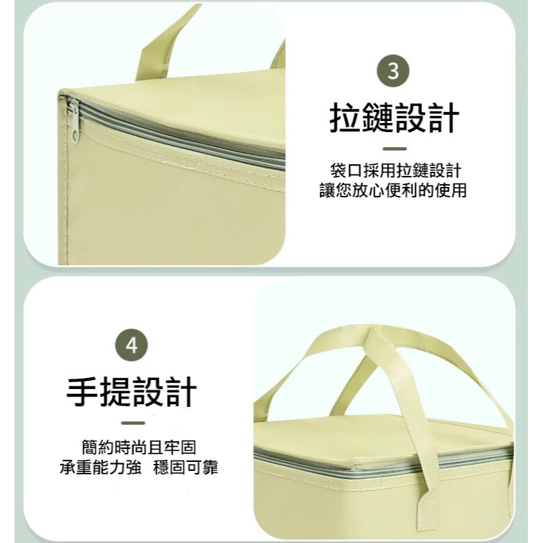 ▪6/8/10吋▪蛋糕甜點拉鍊式保溫袋/外帶禮品袋/三層保溫鋁箔冷藏袋/拉鍊式保冰袋保冷袋/外送專用手提冷藏袋-細節圖6