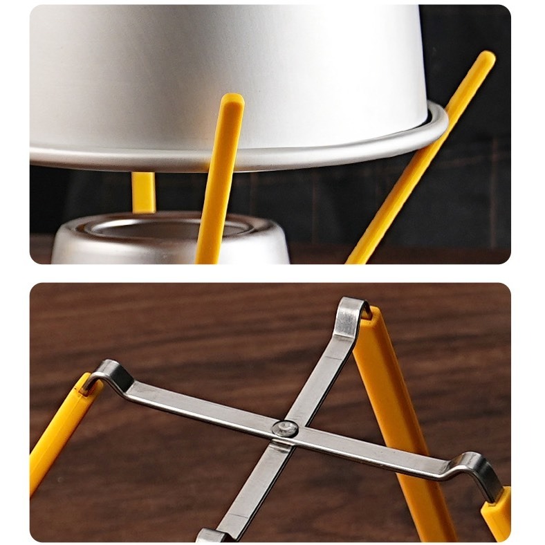 戚風蛋糕倒扣冷卻架不鏽鋼矽膠四爪蛋糕胚模具晾涼架家用烘焙工具-細節圖4