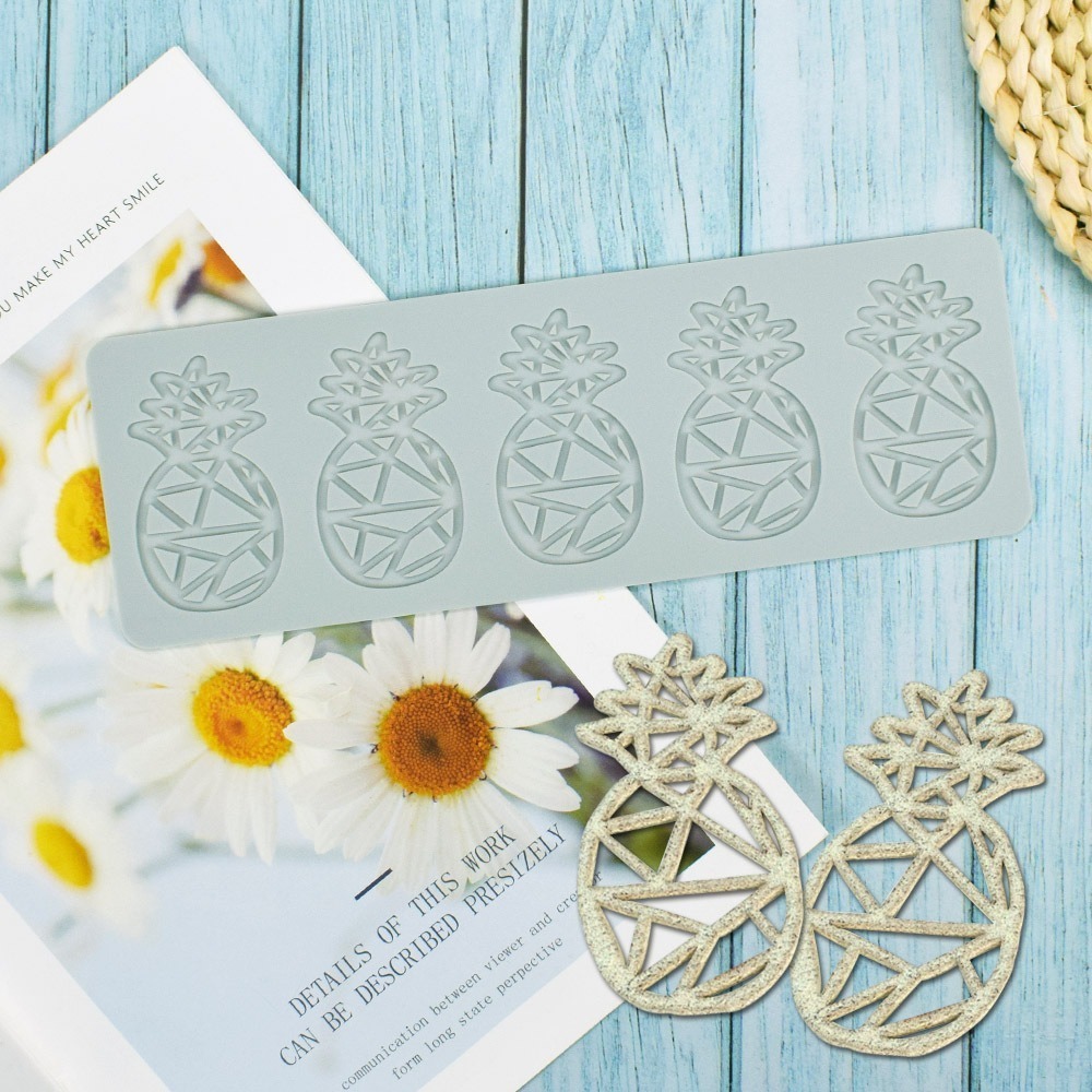 鳳梨水果脆片翻糖蕾絲墊/草莓梨子西瓜翻糖蛋糕矽膠模/diy巧克力創意裝飾/烘焙模具/烘焙裝飾分子料理印花模-規格圖7