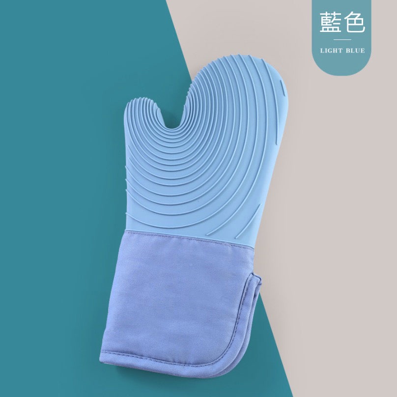 ◎2只入◎耐高溫波紋防燙隔熱耐熱手套/加棉加厚矽膠手套/廚房烘焙防滑微波爐手套-規格圖7