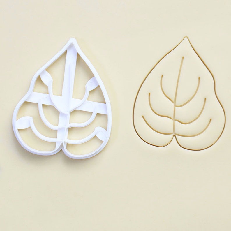 ▪4件組▪亞馬遜熱銷龍舌蘭龜背葉塑料餅乾模具/白色植物餅乾模具/饅頭飯糰模具/3D列印按壓式曲奇餅乾模-細節圖4