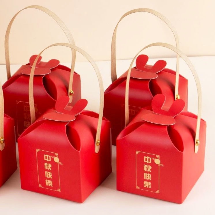 ◎3入◎兩粒裝迷你小月餅手提式包裝盒/中秋禮盒蛋黃酥手提盒/中秋禮品紙盒/月餅包裝禮物盒-細節圖3