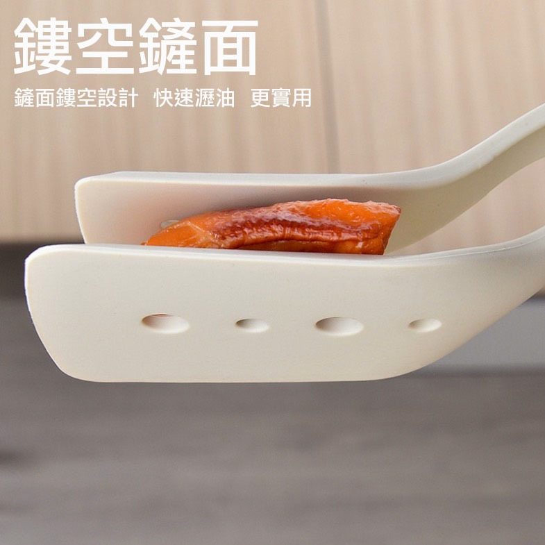 耐高溫矽膠煎魚鏟夾/食物夾/二合一煎鏟夾/牛排夾麵包夾/戶外燒烤肉夾-細節圖6