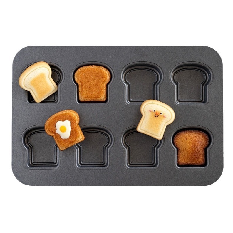 ◎8連◎Cotta原創設計加厚迷你吐司模具/吐司麵包不沾烤盤/蛋糕烘焙模具-細節圖8