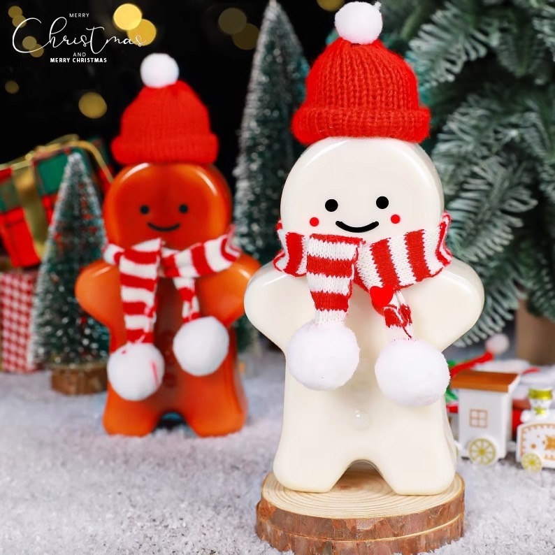 ◎500ml◎聖誕節禮物奶茶瓶/卡通薑餅人可愛果汁飲料瓶/帶蓋楊枝甘露打包空塑膠瓶/密封糖果餅乾罐-細節圖5