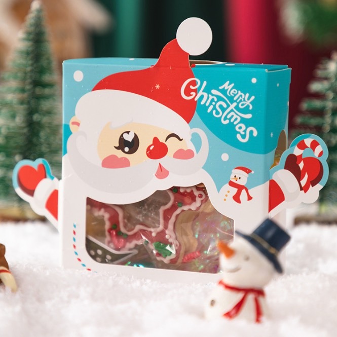 ◎3入◎聖誕節開窗式平安夜蘋果包裝盒/手工脆脆香曲奇餅乾雪花酥糖果常溫禮盒/零食糖霜餅乾曲奇糖果牛軋糖太妃糖盒-規格圖8